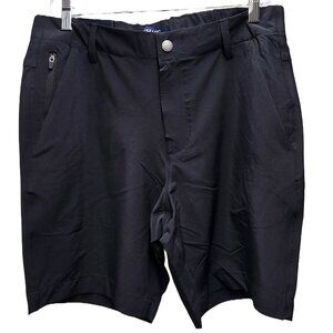 NWT MEN'S CHAPS POLY/SPANDEX COMFORT STRETCH MULTI POCKETS BLACK SHORTS 32 $65
